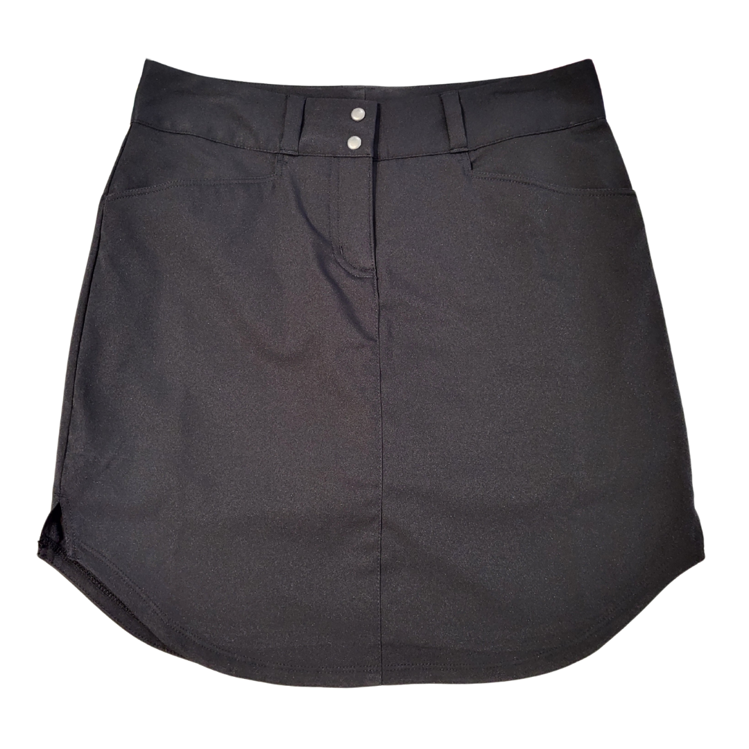 New Adidas Black Women's Golf Essential Skort Size 2 MSP $75