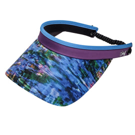 New Glove It Waterfall Print And Solid Coil Visor - 0