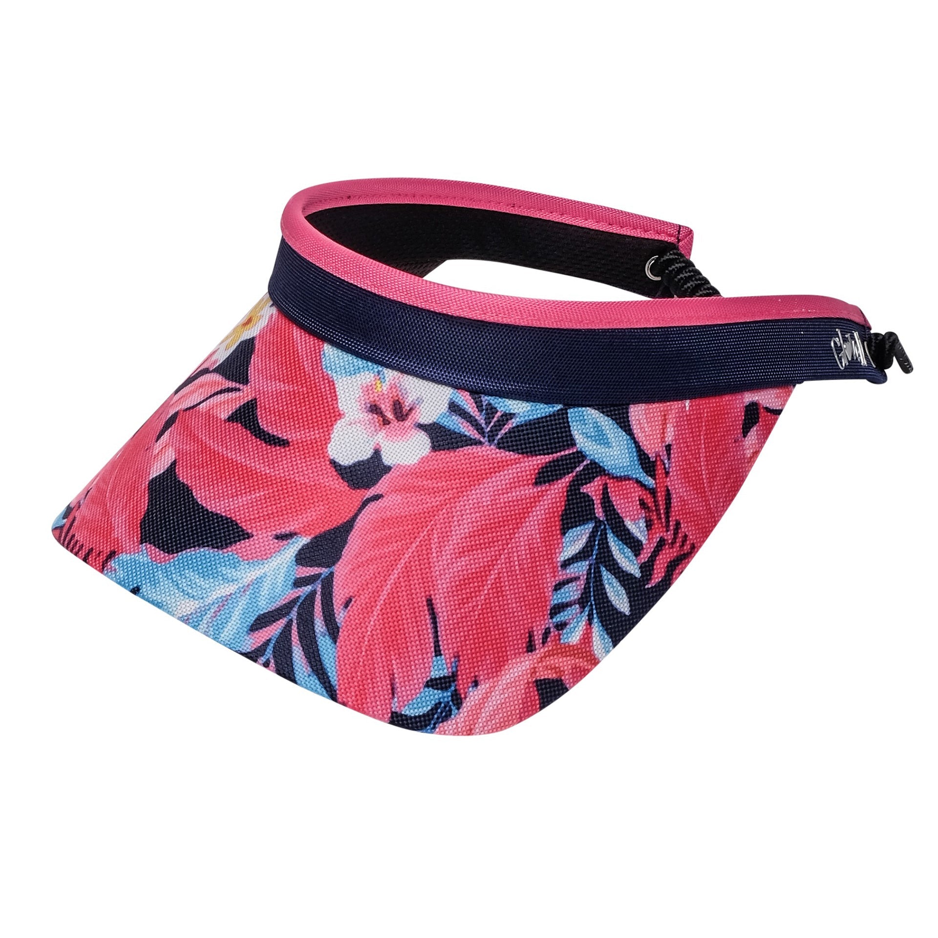 New Glove It Tropicana Print And Solid Coil Visor - 0