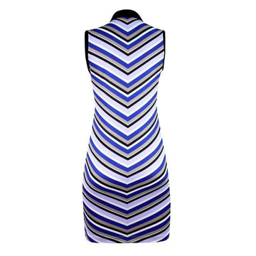 New Daily Sports V-striped Nelly Golf Dress Size L MSP$130 - 0