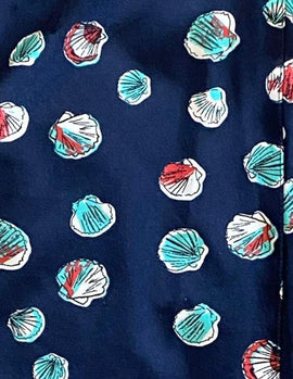New Izod 18" Navy Skort w/Multicolored Seashells Size 12 MSP$64 - 0