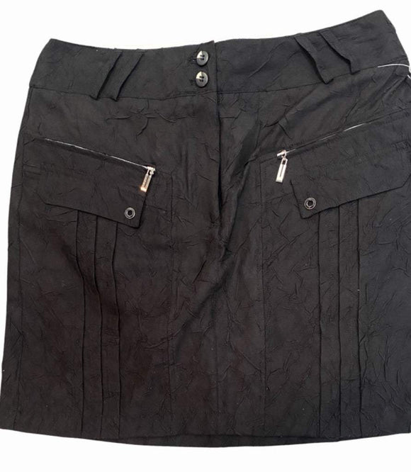 New Jamie Sadock Black Textured Skort MSP$110