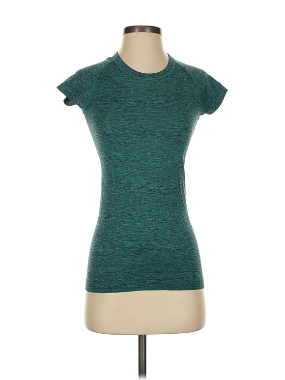 Lululemon Teal Heather Workout Tee Size S