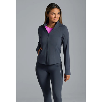 Buy gray New Ibkul Women's Performance Jacket MSP $126